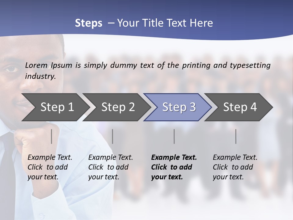 Europe Teamwork Boss PowerPoint Template