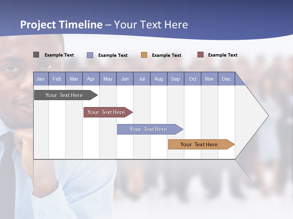 Europe Teamwork Boss PowerPoint Template