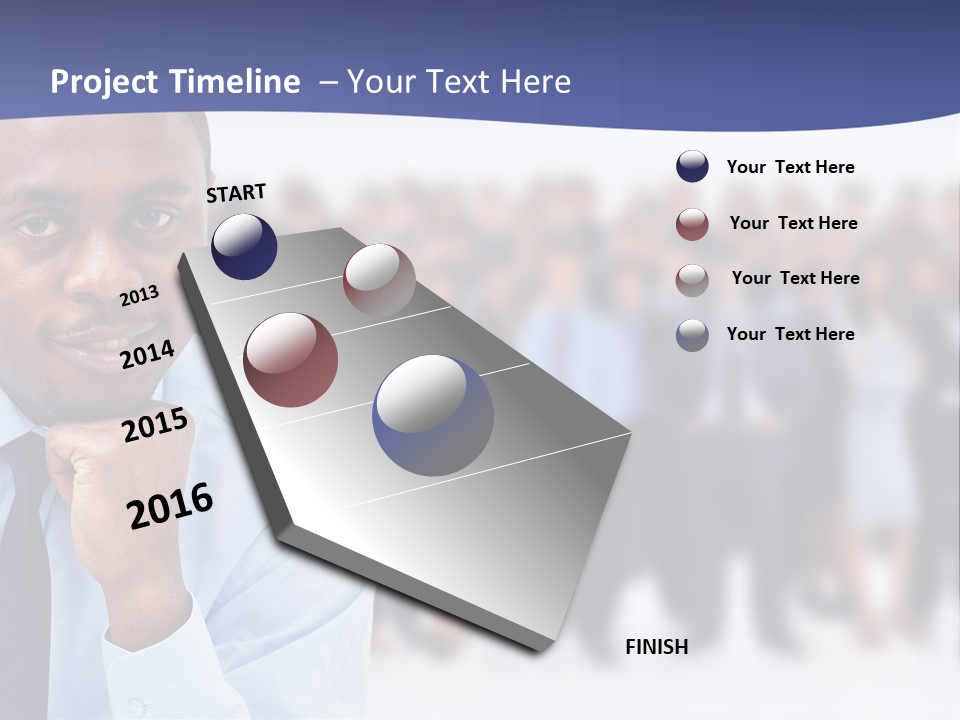 Europe Teamwork Boss PowerPoint Template