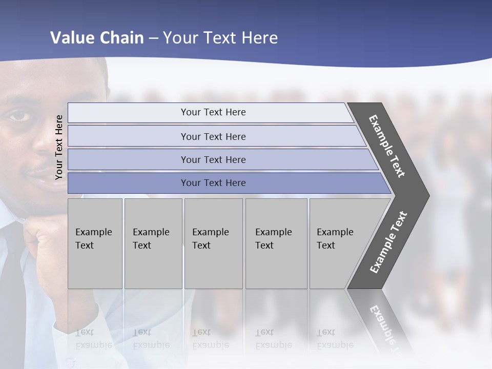 Europe Teamwork Boss PowerPoint Template