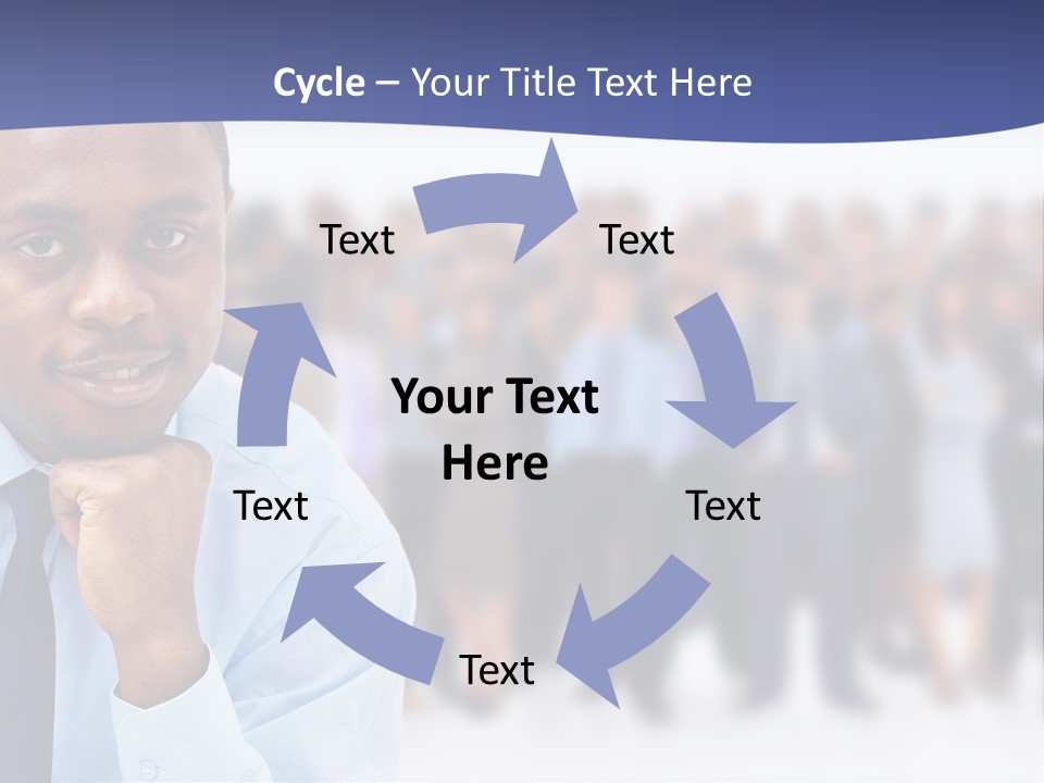 Europe Teamwork Boss PowerPoint Template