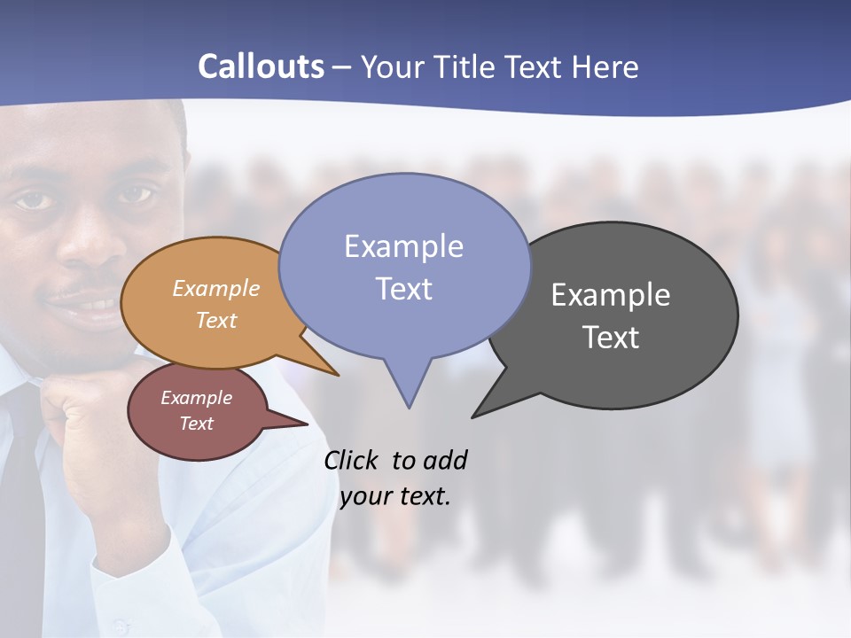 Europe Teamwork Boss PowerPoint Template