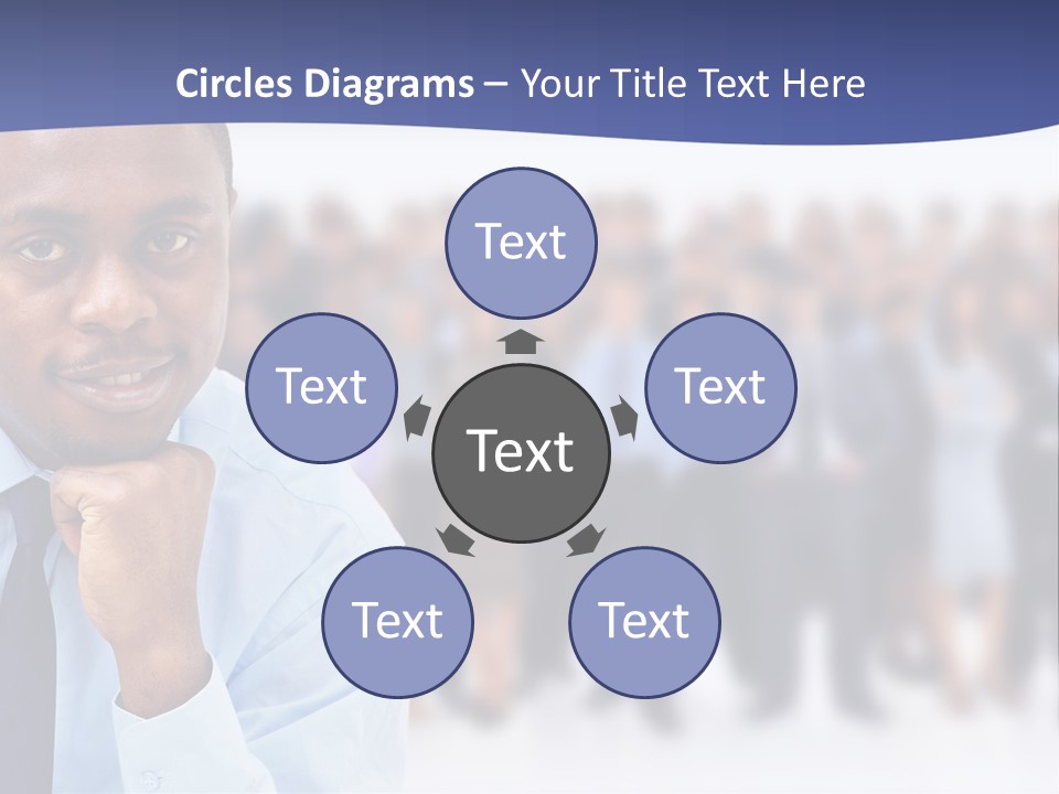 Europe Teamwork Boss PowerPoint Template