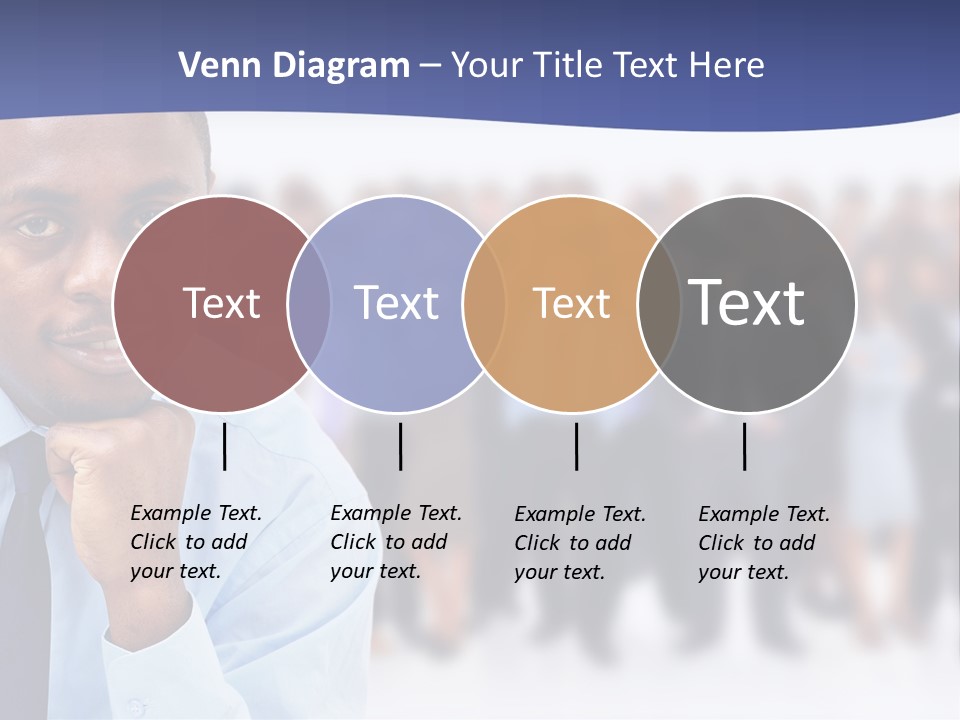 Europe Teamwork Boss PowerPoint Template