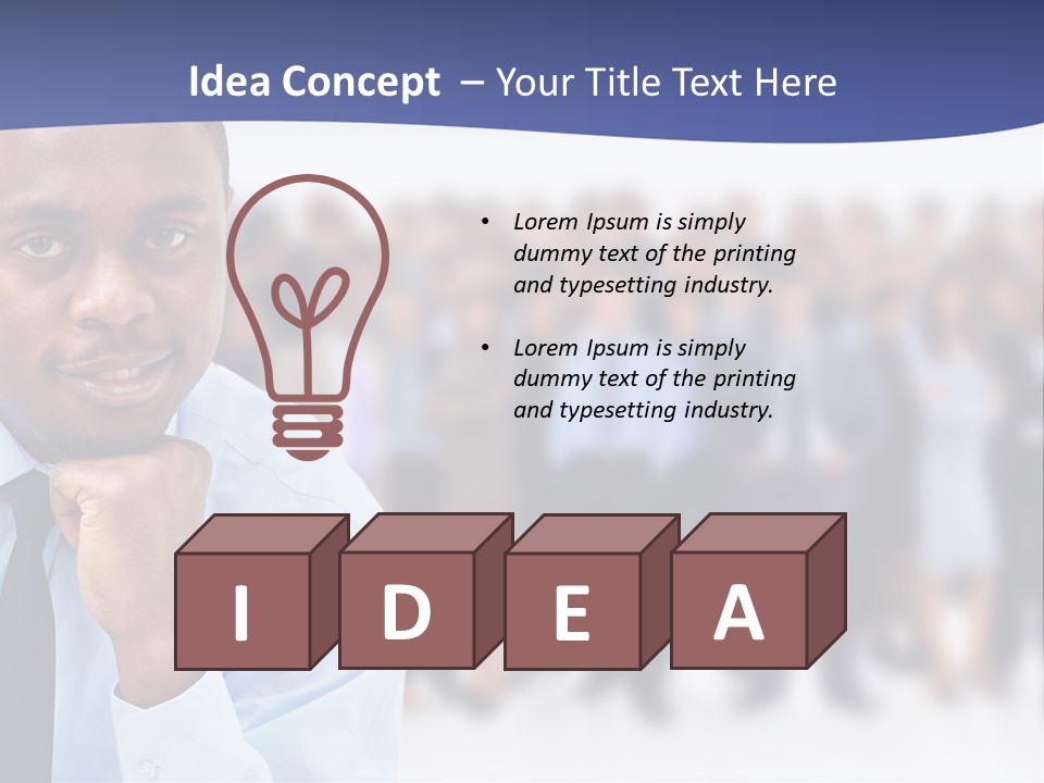 Europe Teamwork Boss PowerPoint Template