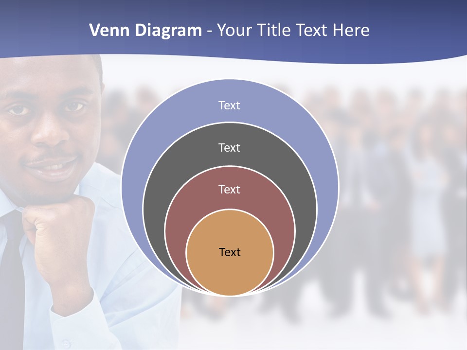 Europe Teamwork Boss PowerPoint Template