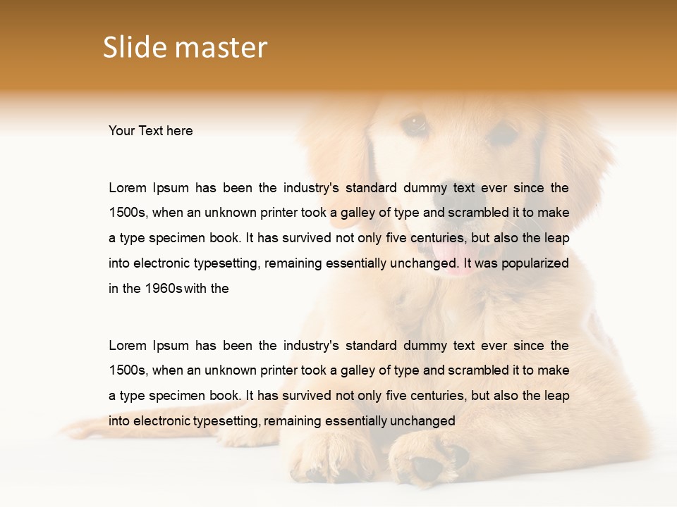 Soft Faithful Slobber PowerPoint Template