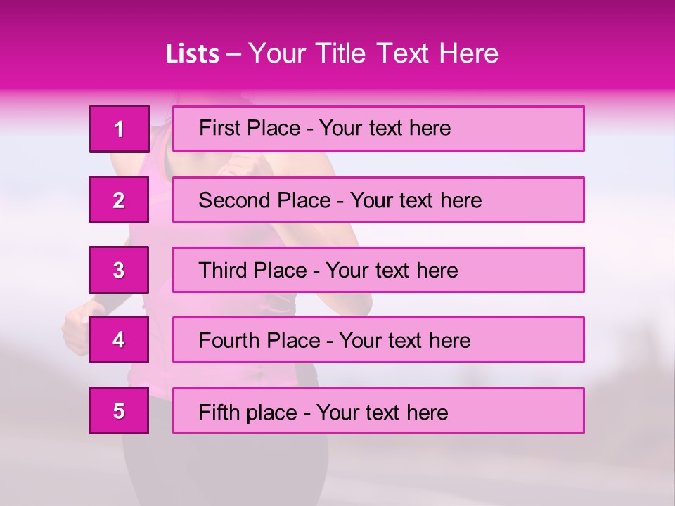 Fall Nature Exercise PowerPoint Template