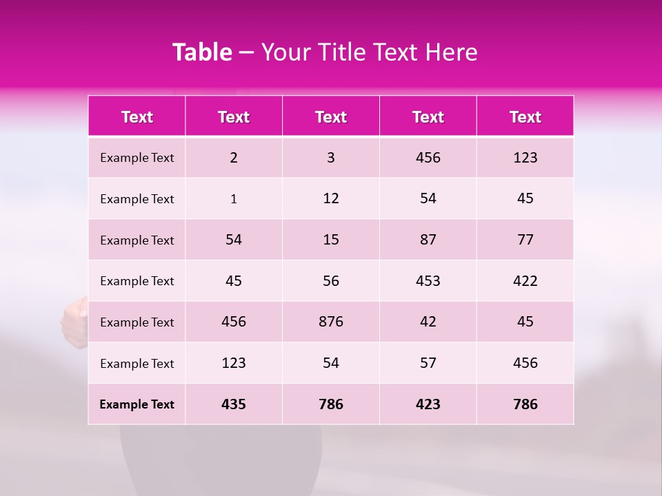 Fall Nature Exercise PowerPoint Template