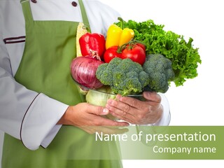 Recipe Nutrition Salad PowerPoint Template