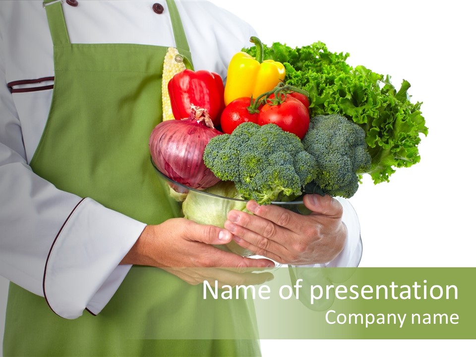 Recipe Nutrition Salad PowerPoint Template