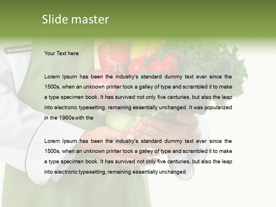 Recipe Nutrition Salad PowerPoint Template