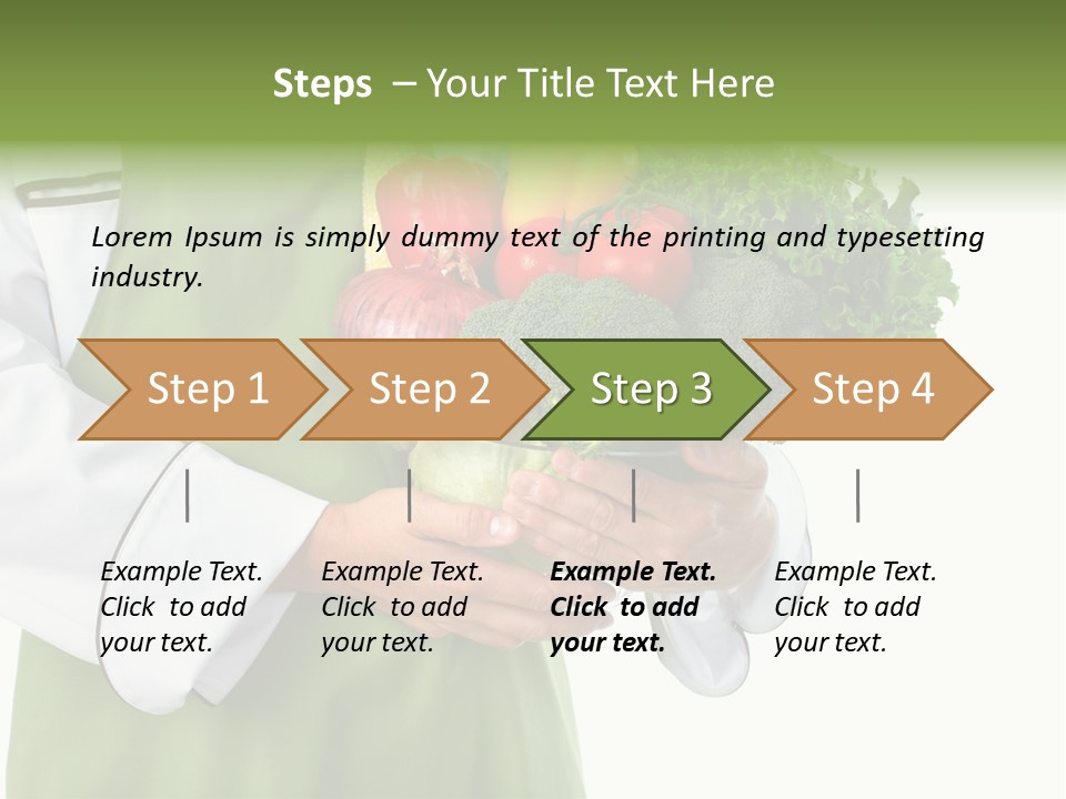 Recipe Nutrition Salad PowerPoint Template