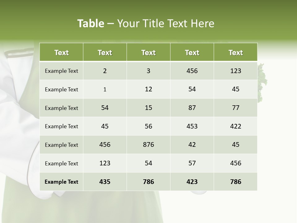 Recipe Nutrition Salad PowerPoint Template