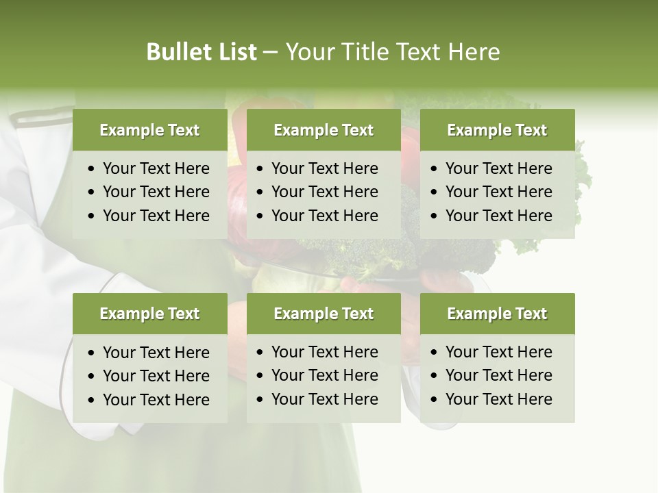 Recipe Nutrition Salad PowerPoint Template