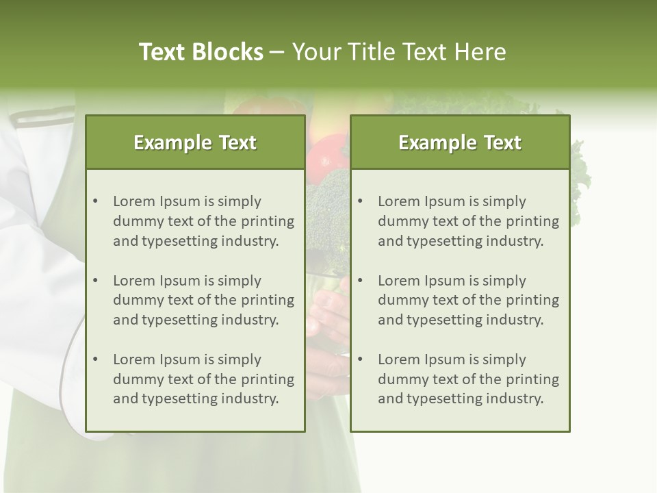Recipe Nutrition Salad PowerPoint Template