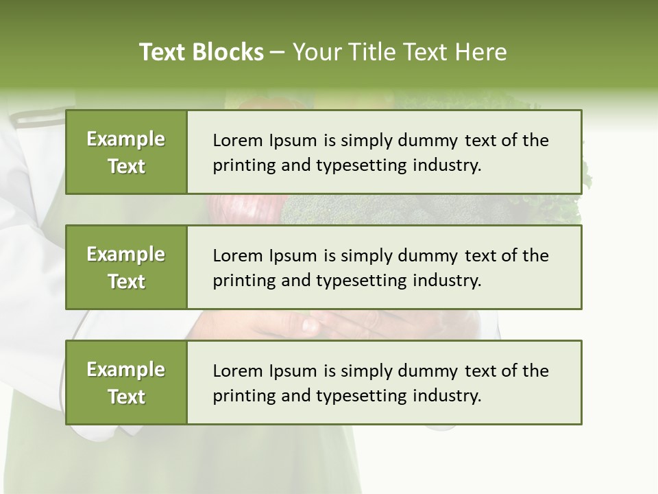 Recipe Nutrition Salad PowerPoint Template