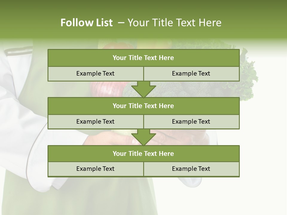 Recipe Nutrition Salad PowerPoint Template