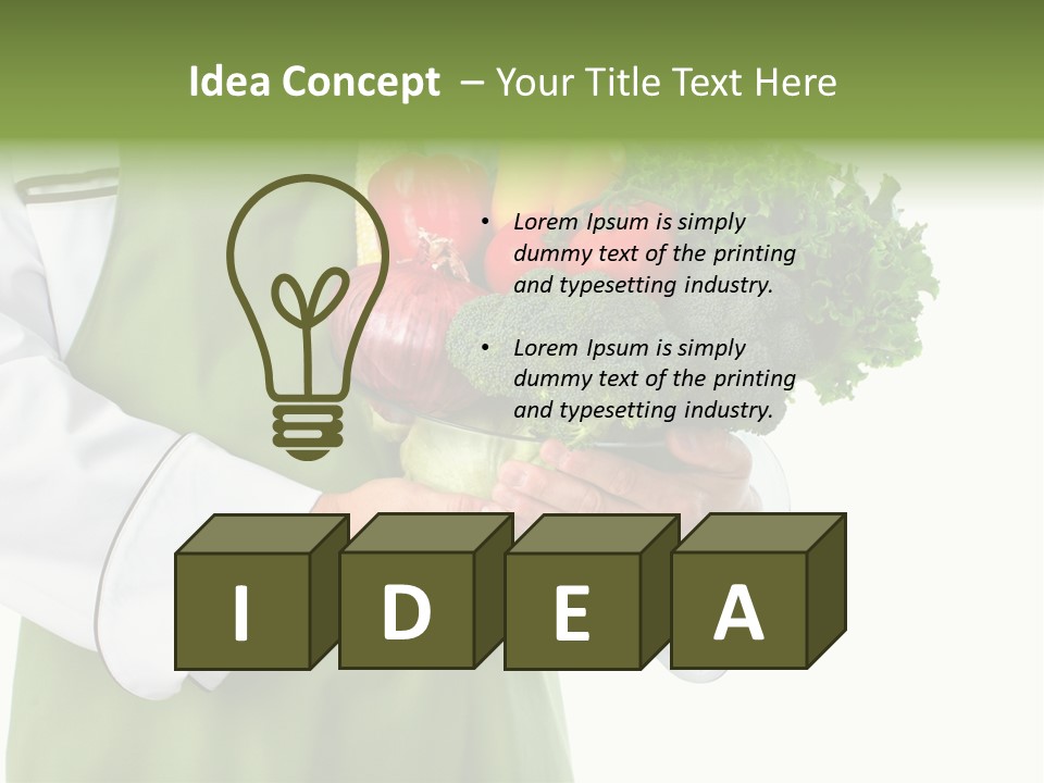 Recipe Nutrition Salad PowerPoint Template