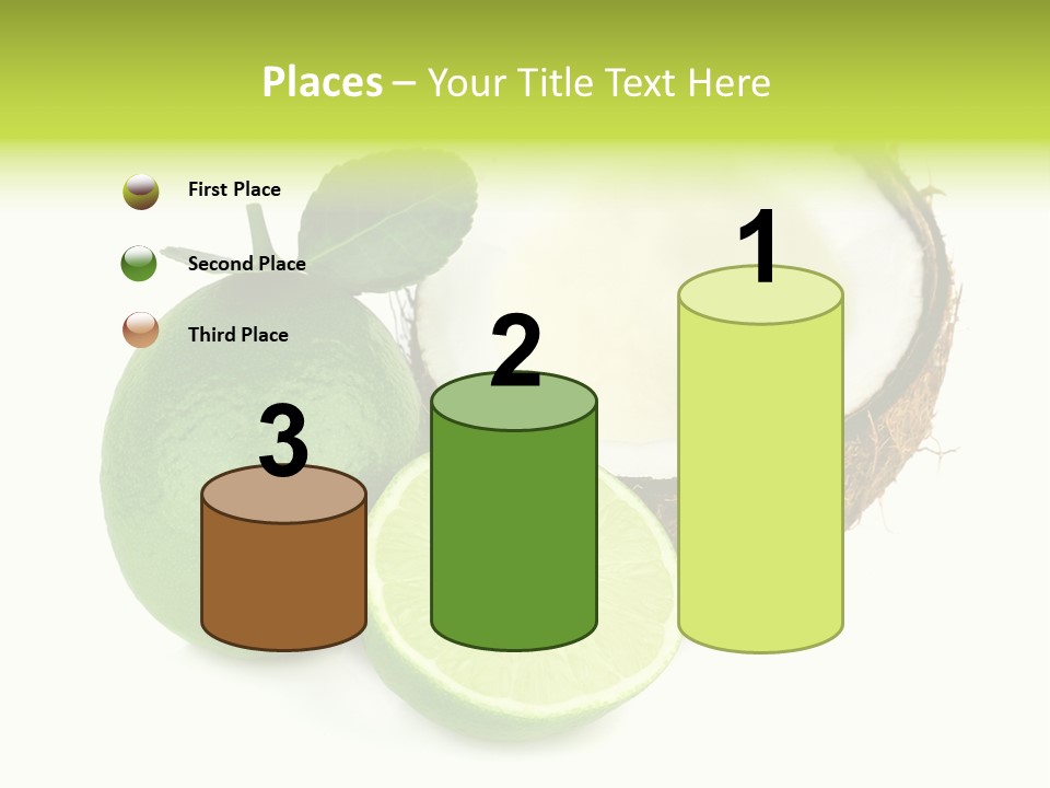 Peel Lime Half PowerPoint Template