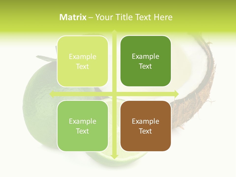 Peel Lime Half PowerPoint Template