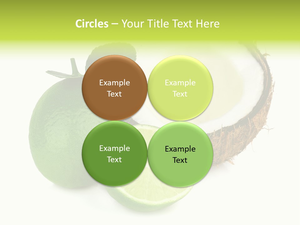 Peel Lime Half PowerPoint Template