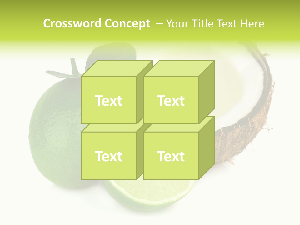 Peel Lime Half PowerPoint Template