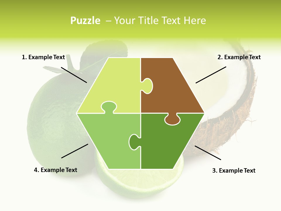 Peel Lime Half PowerPoint Template