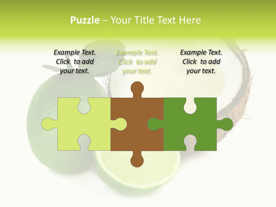 Peel Lime Half PowerPoint Template