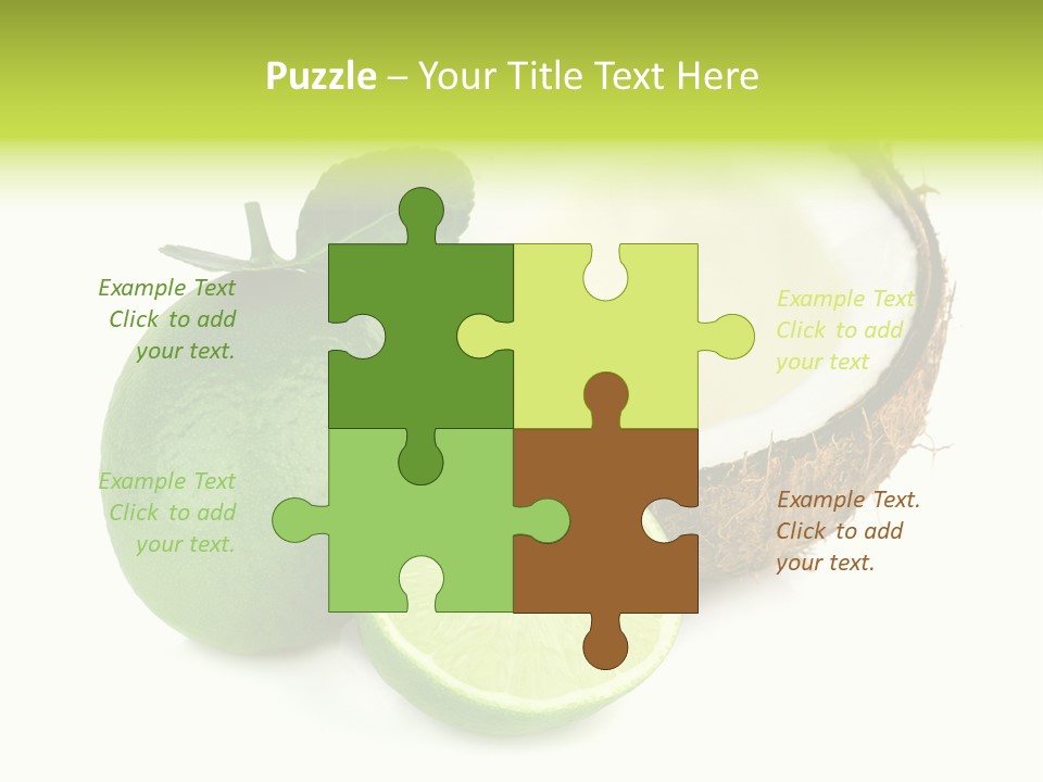 Peel Lime Half PowerPoint Template