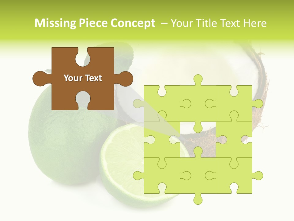 Peel Lime Half PowerPoint Template