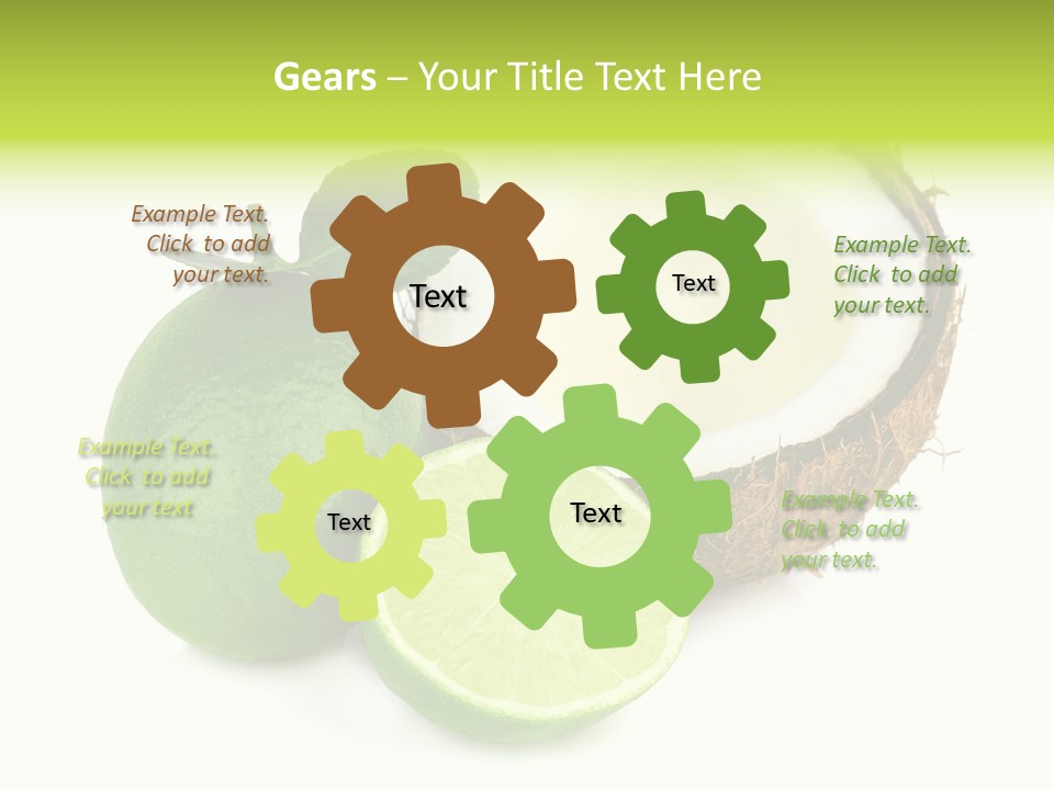 Peel Lime Half PowerPoint Template