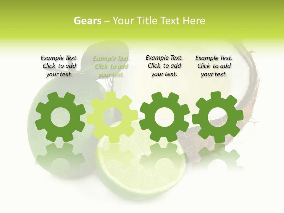 Peel Lime Half PowerPoint Template