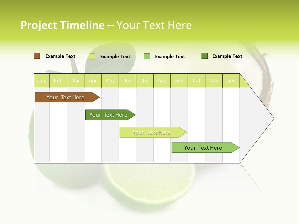 Peel Lime Half PowerPoint Template