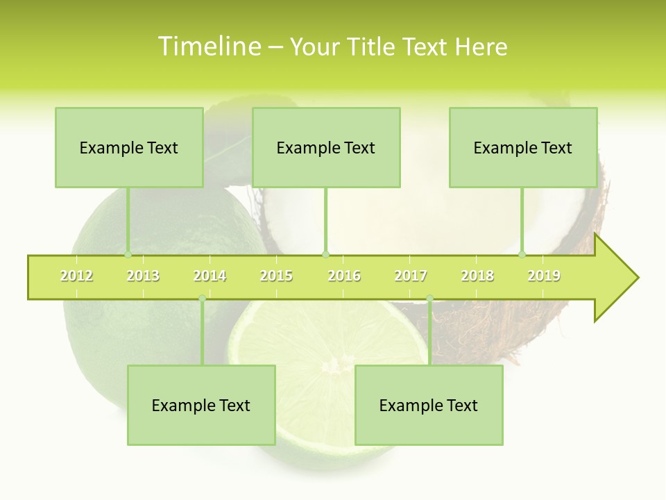 Peel Lime Half PowerPoint Template