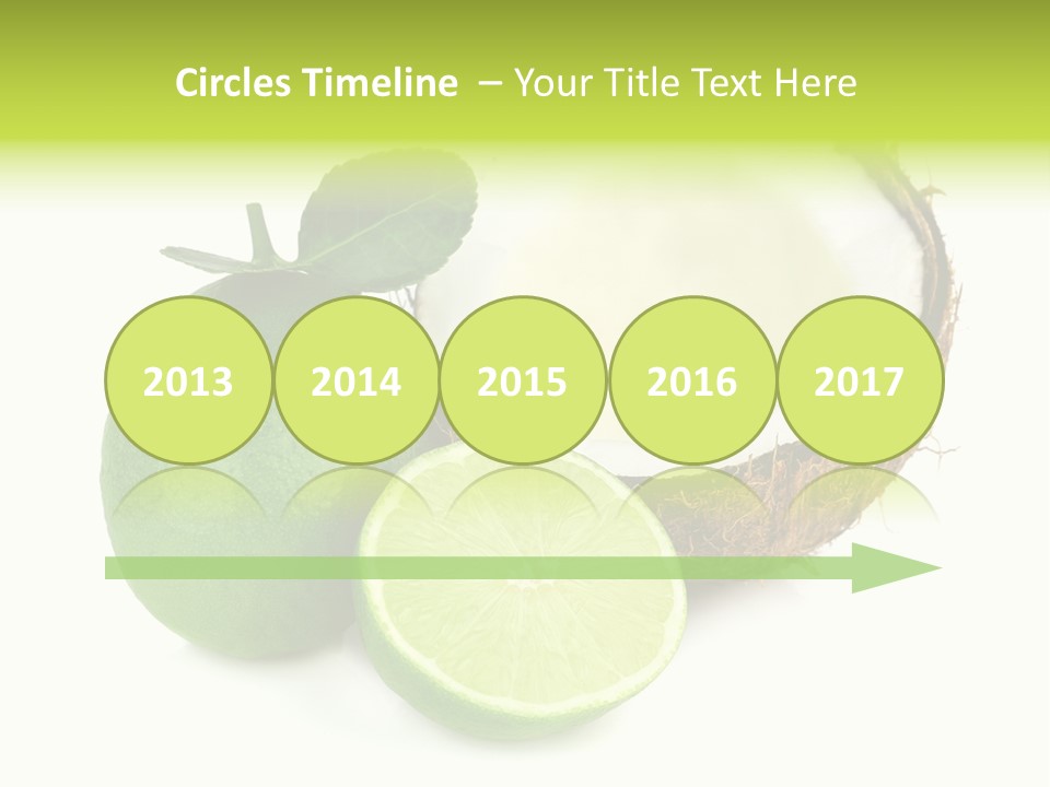 Peel Lime Half PowerPoint Template
