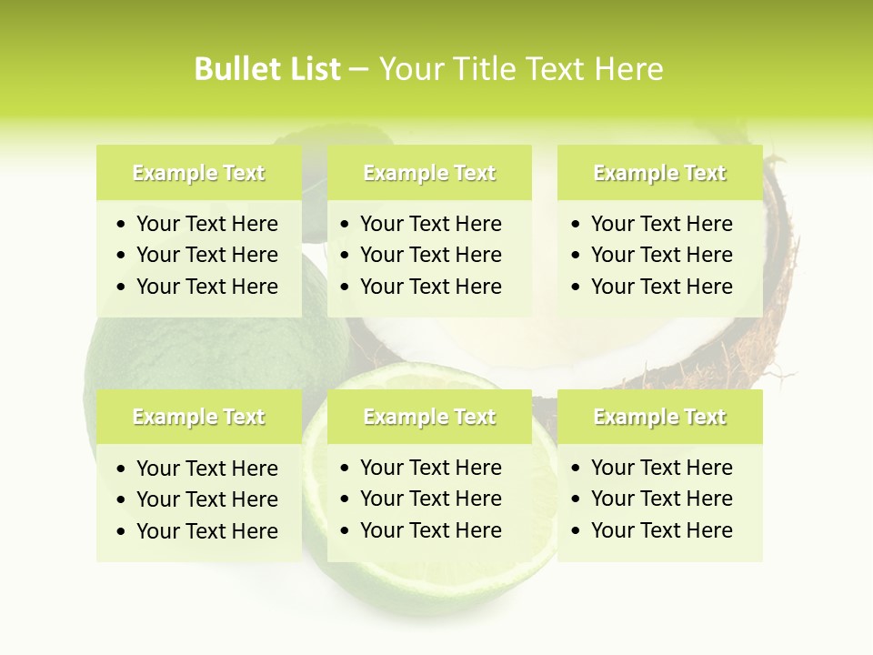 Peel Lime Half PowerPoint Template