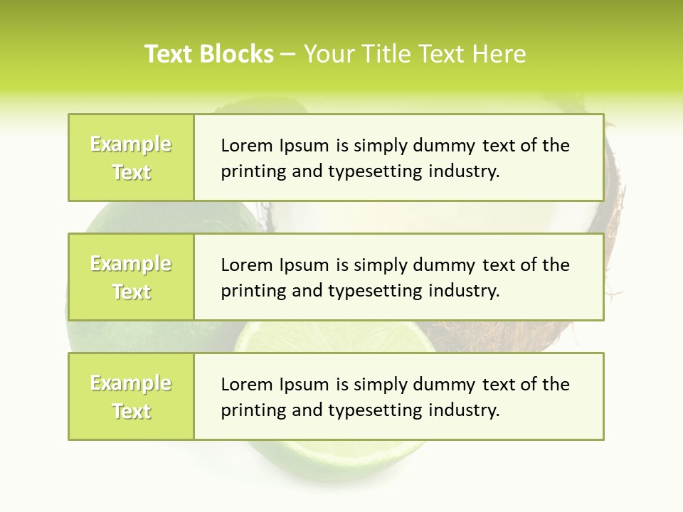 Peel Lime Half PowerPoint Template