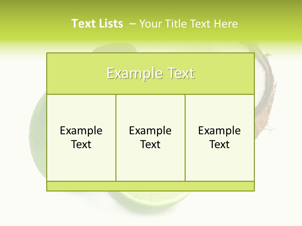 Peel Lime Half PowerPoint Template