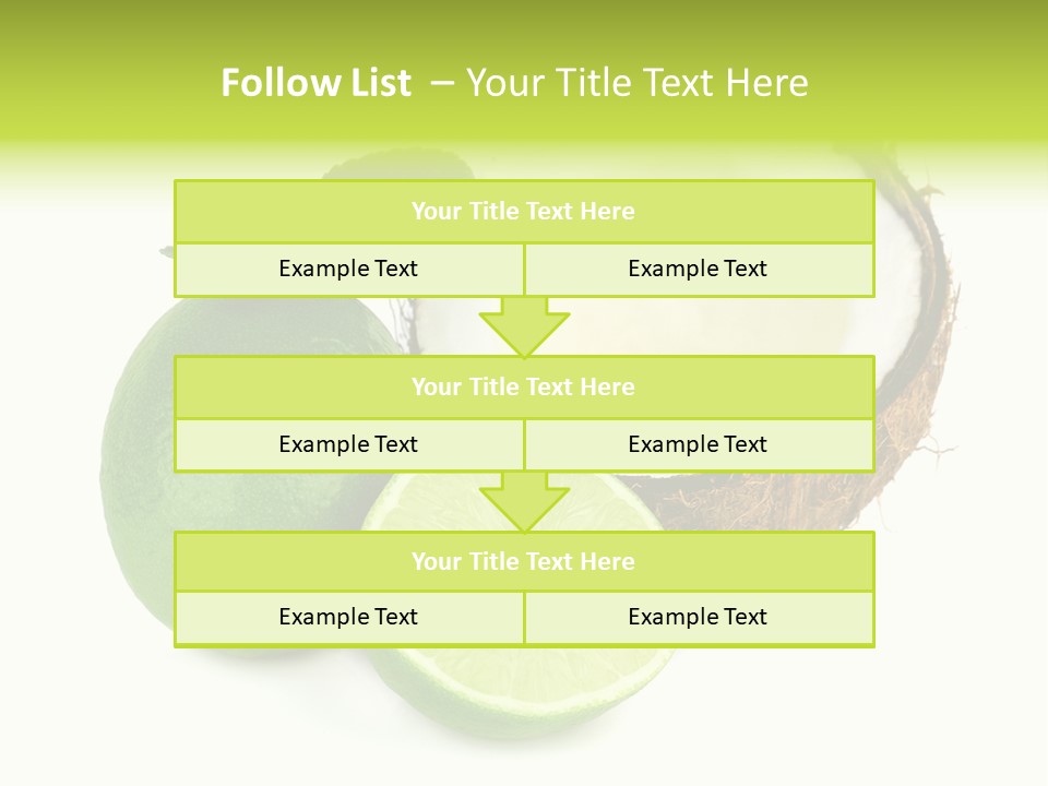 Peel Lime Half PowerPoint Template