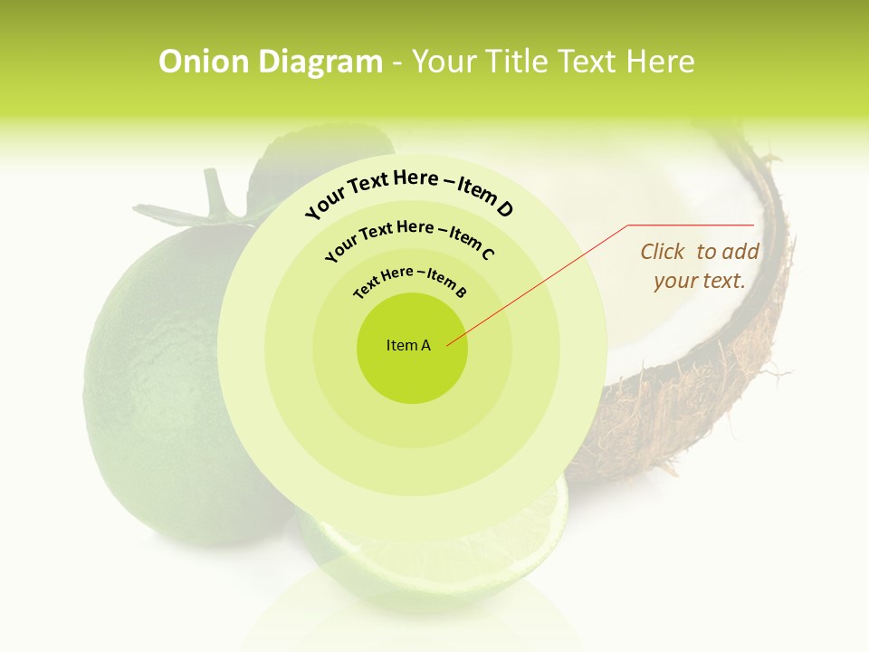 Peel Lime Half PowerPoint Template