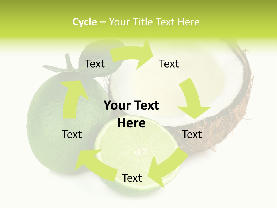 Peel Lime Half PowerPoint Template
