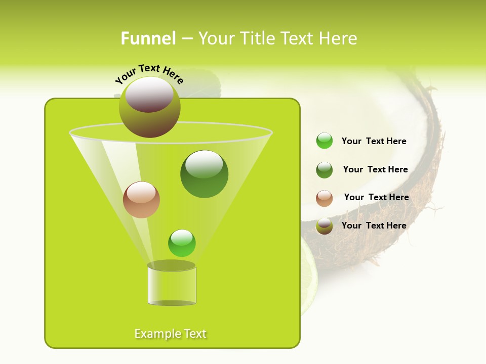 Peel Lime Half PowerPoint Template