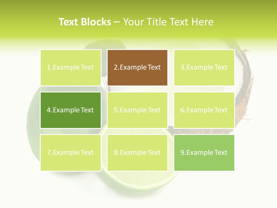 Peel Lime Half PowerPoint Template