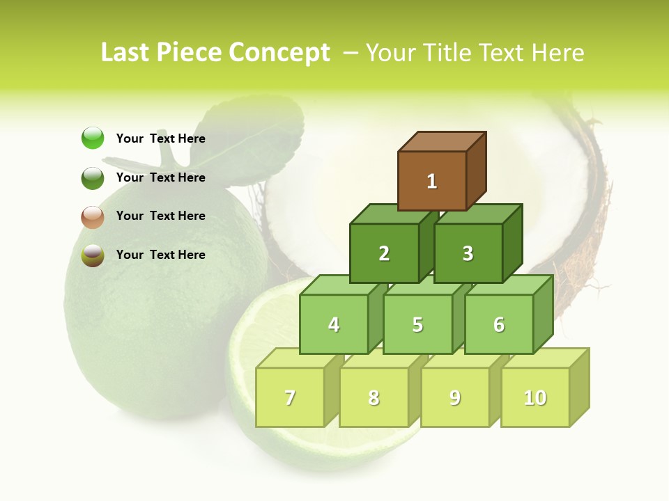 Peel Lime Half PowerPoint Template