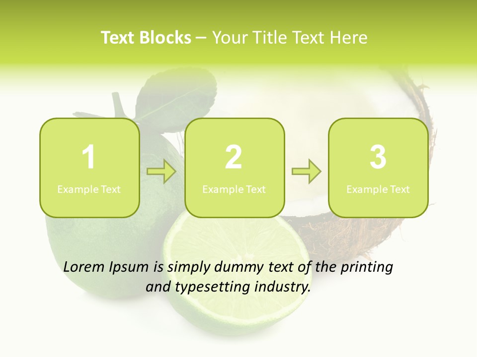 Peel Lime Half PowerPoint Template