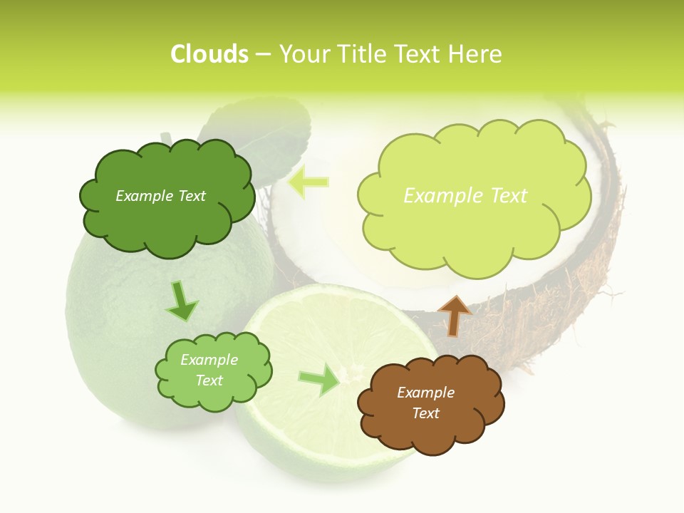 Peel Lime Half PowerPoint Template