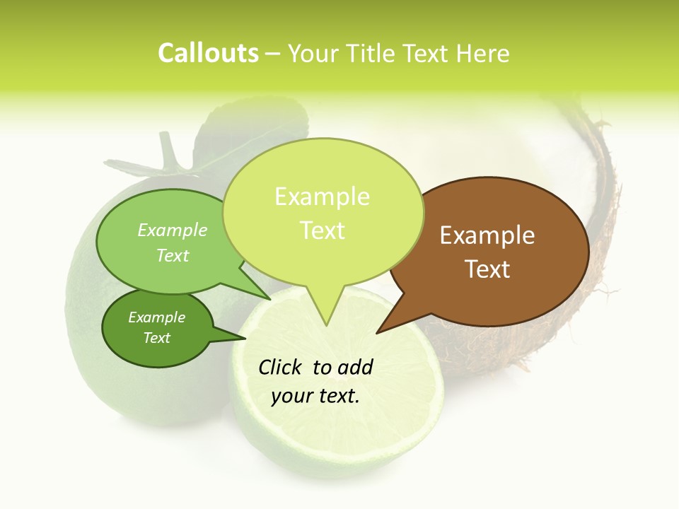 Peel Lime Half PowerPoint Template