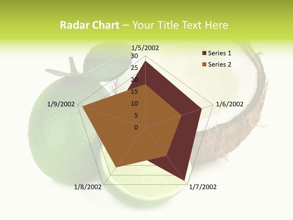 Peel Lime Half PowerPoint Template
