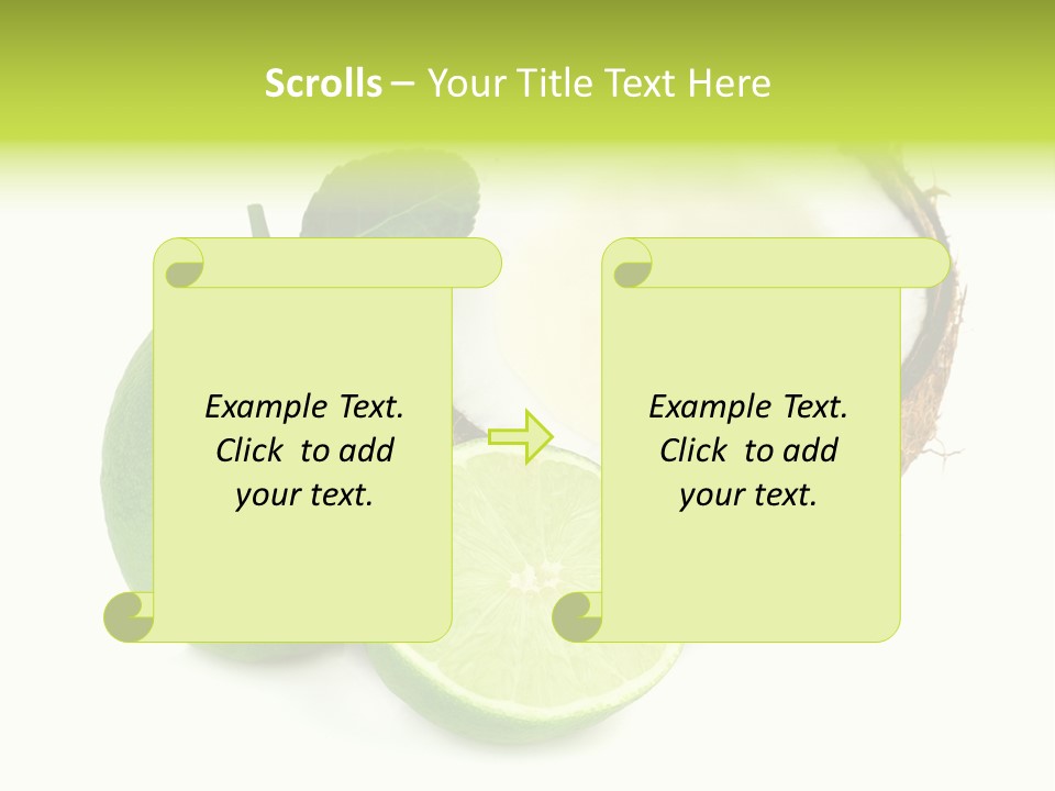 Peel Lime Half PowerPoint Template